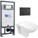 Комплект унитаза с инсталляцией WeltWasser Marberg 507 + Baarbach 004 GL-WT + MAR 507 RD MT-BL 10000010359 белый глянцевый