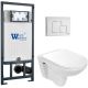 Комплект унитаза с инсталляцией WeltWasser Marberg 507 + Baarbach 004 GL-WT + MAR 507 SE GL-WT 10000010360 белый глянцевый