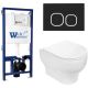 Комплект унитаза с инсталляцией WeltWasser Bamberg 525 + Erlenbach 004 GL-WT + Bamberg BL 10000010367 белый глянцевый