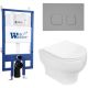 Комплект унитаза с инсталляцией WeltWasser Bamberg 545 + Erlenbach 004 GL-WT + Bamberg CR 10000010372 белый глянцевый