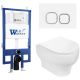 Комплект унитаза с инсталляцией WeltWasser Bamberg 545 + Erlenbach 004 GL-WT + Bamberg WT 10000010373 белый глянцевый