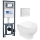 Комплект унитаза с инсталляцией WeltWasser Marberg 410 + Erlenbach 004 GL-WT + MAR 410 RD GL-WT 10000010374 белый глянцевый