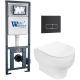 Комплект унитаза с инсталляцией WeltWasser Marberg 410 + Erlenbach 004 GL-WT + MAR 410 SE MT-BL 10000010377 белый глянцевый