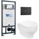 Комплект унитаза с инсталляцией WeltWasser Marberg 507 + Erlenbach 004 GL-WT + MAR 507 RD MT-BL 10000010379 белый глянцевый