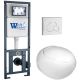 Комплект унитаза с инсталляцией WeltWasser Marberg 410 +Jeckenbach 004 GL-WT +MAR 410 RD GL-WT 10000010720 белый глянцевый