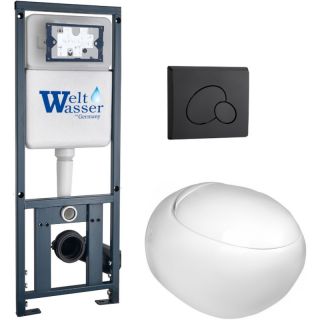 Комплект унитаза с инсталляцией WeltWasser Marberg 410 +Jeckenbach 004 GL-WT +MAR 410 RD MT-BL 10000010721 белый глянцевый