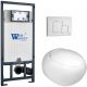 Комплект унитаза с инсталляцией WeltWasser Marberg 507 +Jeckenbach 004 GL-WT +MAR 507 SE GL-WT 10000010726 белый глянцевый