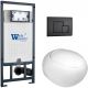 Комплект унитаза с инсталляцией WeltWasser Marberg 507 +Jeckenbach 004 GL-WT +MAR 507 SE MT-BL 10000010727 белый глянцевый