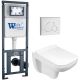 Комплект унитаза с инсталляцией WeltWasser Marberg 410 +Kehlbach 004 GL-WT +MAR 410 RD GL-WT 10000010728 белый глянцевый
