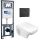 Комплект унитаза с инсталляцией WeltWasser Marberg 410 +Kehlbach 004 GL-WT +MAR 410 RD MT-BL 10000010729 белый глянцевый