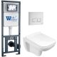 Комплект унитаза с инсталляцией WeltWasser Marberg 410 +Kehlbach 004 GL-WT +MAR 410 SE GL-WT 10000010730 белый глянцевый