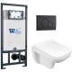 Комплект унитаза с инсталляцией WeltWasser Marberg 507 +Kehlbach 004 GL-WT +MAR 507 RD MT-BL 10000010734 белый глянцевый