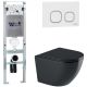 Комплект унитаза с инсталляцией WeltWasser Amberg 350 ST +Merzbach 041 XL MT-BL +Amberg RD-WT 10000010931 черный матовый