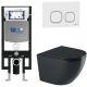 Комплект унитаза с инсталляцией WeltWasser Amberg 497 +Merzbach 041 XL MT-BL +Amberg RD-WT 10000010936 черный матовый