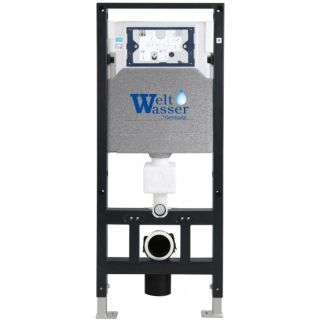 Комплект унитаза с инсталляцией WeltWasser Amberg 506 +Merzbach 041 XL MT-BL +Amberg RD-BL 10000010948 черный матовый