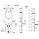 Комплект унитаза с инсталляцией WeltWasser Marberg 410 +Merzbach 041 XL MT-BL +MAR 410 RD 10000010953 черный матовый