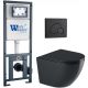 Комплект унитаза с инсталляцией WeltWasser Marberg 410 +Merzbach 041 XL MT-BL +MAR 410 RD MT-BL 10000010955 черный матовый