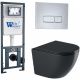 Комплект унитаза с инсталляцией WeltWasser Marberg 410 +Merzbach 041 XL MT-BL +MAR 410 SE 10000010956 черный матовый