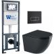 Комплект унитаза с инсталляцией WeltWasser Marberg 410 +Merzbach 041 XL MT-BL +MAR 410 SE MT-BL 10000010958 черный матовый