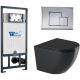 Комплект унитаза с инсталляцией WeltWasser Marberg 507 +Merzbach 041 XL MT-BL +MAR 507 SE 10000010963 черный матовый