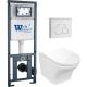 Комплект унитаза с инсталляцией WeltWasser Marberg 410 +Odenbach 004 GL-WT +MAR 410 RD GL-WT 10000010966 белый глянцевый