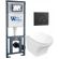 Комплект унитаза с инсталляцией WeltWasser Marberg 410 +Odenbach 004 GL-WT +MAR 410 RD MT-BL 10000010967 белый глянцевый