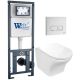 Комплект унитаза с инсталляцией WeltWasser Marberg 410 +Odenbach 004 GL-WT +MAR 410 SE GL-WT 10000010968 белый глянцевый