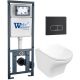 Комплект унитаза с инсталляцией WeltWasser Marberg 410 +Odenbach 004 GL-WT +MAR 410 SE MT-BL 10000010969 белый глянцевый