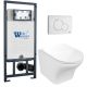 Комплект унитаза с инсталляцией WeltWasser Marberg 507 +Odenbach 004 GL-WT +MAR 507 RD GL-WT 10000010970 белый глянцевый