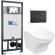 Комплект унитаза с инсталляцией WeltWasser Marberg 507 +Odenbach 004 GL-WT +MAR 507 RD MT-BL 10000010971 белый глянцевый