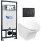 Комплект унитаза с инсталляцией WeltWasser Marberg 507 +Odenbach 004 GL-WT +MAR 507 RD MT-BL 10000010971 белый глянцевый