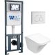 Комплект унитаза с инсталляцией WeltWasser Marberg 410 +Rotbach 004 GL-WT +MAR 410 RD GL-WT 10000010974 белый глянцевый