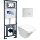 Комплект унитаза с инсталляцией WeltWasser Marberg 410 +Rotbach 004 GL-WT +MAR 410 SE GL-WT 10000010976 белый глянцевый