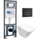 Комплект унитаза с инсталляцией WeltWasser Marberg 410 +Rotbach 004 GL-WT +MAR 410 SE MT-BL 10000010977 белый глянцевый