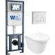 Комплект унитаза с инсталляцией WeltWasser Marberg 410 + Telbach 004 GL-WT + MAR 410 RD GL-WT 10000011126 белый глянцевый
