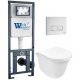 Комплект унитаза с инсталляцией WeltWasser Marberg 410 + Telbach 004 GL-WT + MAR 410 SE GL-WT 10000011128 белый глянцевый
