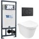 Комплект унитаза с инсталляцией WeltWasser Marberg 507 + Telbach 004 GL-WT + MAR 507 RD MT-BL 10000011131 белый глянцевый