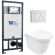 Комплект унитаза с инсталляцией WeltWasser Marberg 507 + Telbach 004 GL-WT + MAR 507 SE GL-WT 10000011132 белый глянцевый