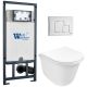 Комплект унитаза с инсталляцией WeltWasser Marberg 507 + Telbach 004 GL-WT + MAR 507 SE GL-WT 10000011132 белый глянцевый