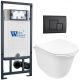 Комплект унитаза с инсталляцией WeltWasser Marberg 507 + Telbach 004 GL-WT + MAR 507 SE MT-BL 10000011133 белый глянцевый