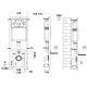Инсталляция WeltWasser для унитаза WW MARBERG 410 + RD WT 10000011209 Круглая белая кнопка.