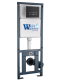 Инсталляция WeltWasser для унитаза WW MARBERG 410 + SE BL 10000011212 Квадратная черная кнопка.