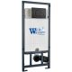 Инсталляция WeltWasser для унитаза WW MARBERG 507 + RD BL 10000011214 Круглая черная кнопка.