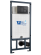 Инсталляция WeltWasser для унитаза WW MARBERG 507 + SE BL 10000011216 Квадратная черная кнопка.