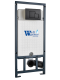 Инсталляция WeltWasser для унитаза WW MARBERG 507 + SE BL 10000011216 Квадратная черная кнопка.