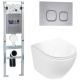 Комплект унитаза с инсталляцией WeltWasser Amberg 350 ST +Merzbach 043 GL-WT +Amberg RD-CR 10000011283 белый глянцевый