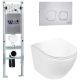 Комплект унитаза с инсталляцией WeltWasser Amberg 350 ST +Merzbach 043 GL-WT +Amberg RD-MT CR 10000011284 белый глянцевый