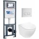 Комплект унитаза с инсталляцией WeltWasser Marberg 410 +Merzbach 043 GL-WT +MAR 410 SE GL-WT 10000011307 белый глянцевый