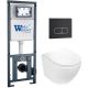 Комплект унитаза с инсталляцией WeltWasser Marberg 410 +Merzbach 043 GL-WT +MAR 410 SE MT-BL 10000011311 белый глянцевый