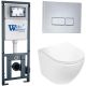Комплект унитаза с инсталляцией WeltWasser Marberg 410 +Merzbach 043 GL-WT +MAR 410 SE-CR 10000011312 белый глянцевый